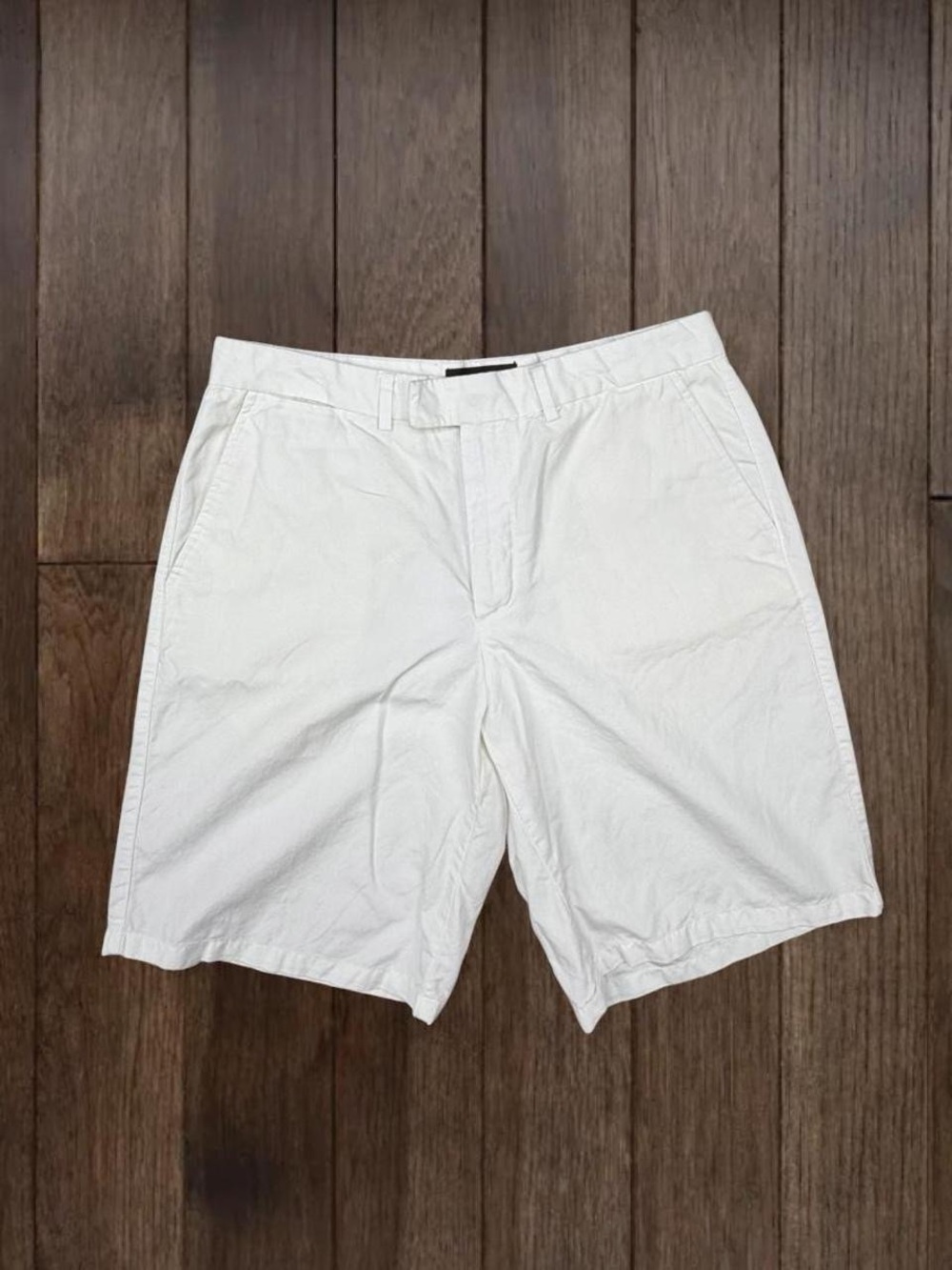 Tasso Elba Men’s White Cotton Linen Shorts Size 33